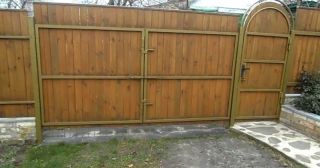 Купить распашные ворота деревянные Лесосибирск, цена от 2754 руб.